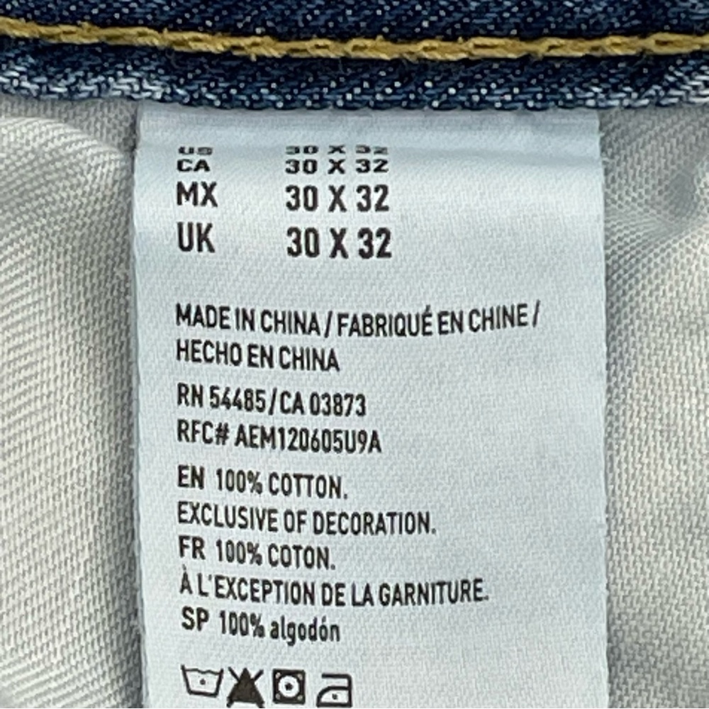AMERICAN EAGLE MENS JEANS SLIM STRAIGHT DISTRESSED SIZE 30/32. GOOD COND… - Picture 4 of 8
